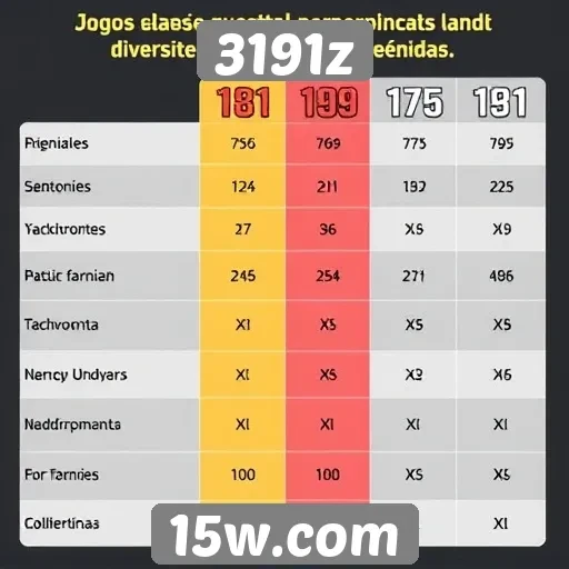 Comparação entre 3191z e outras plataformas de jogos